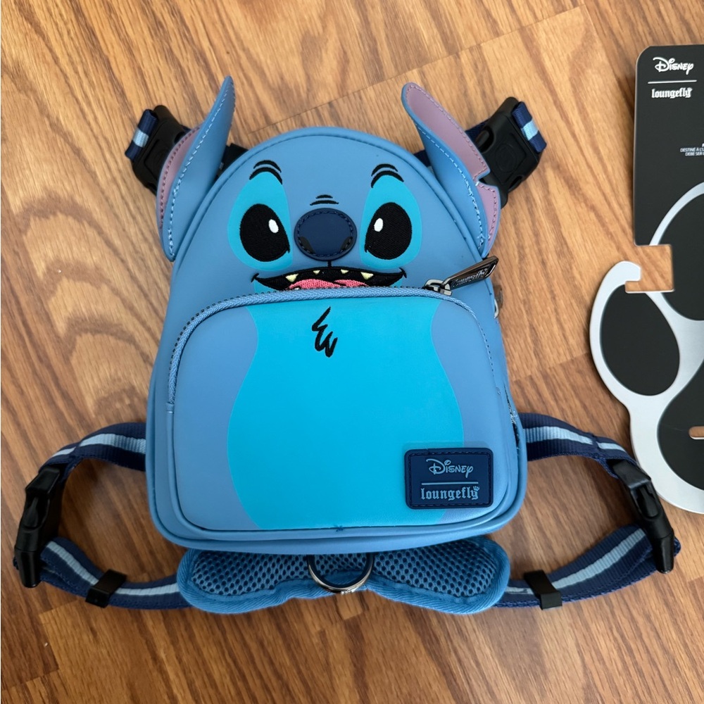 Loungefly DISNEY Stitch Mini Backpack & Harness NWT - Picture 7 of 9